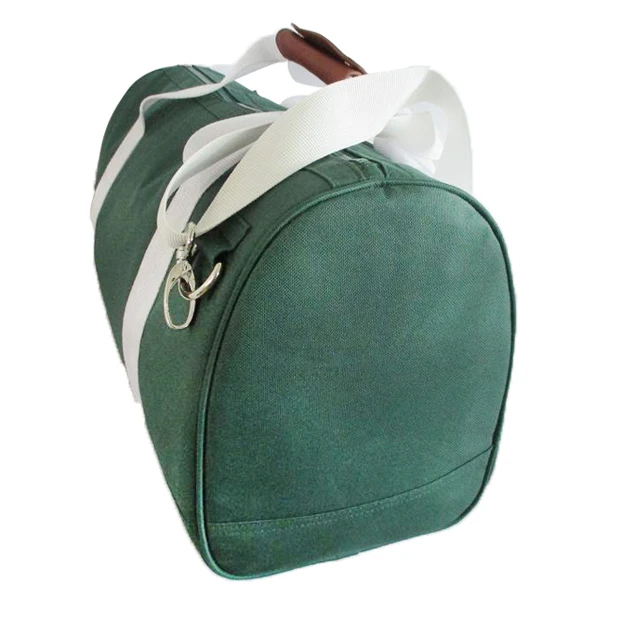 Custom  600D Solid Color Foldable Trolley Sleeve Travel Weekend Bag