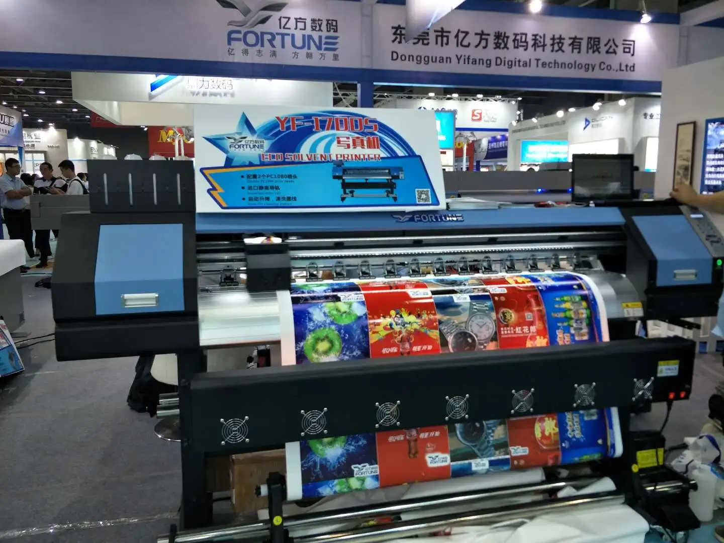 2019 Hot Selling Fortune 1.6m, 3.2m Large Format DX5 Print Head Eco Solvent Printer, Flex Banner Printer