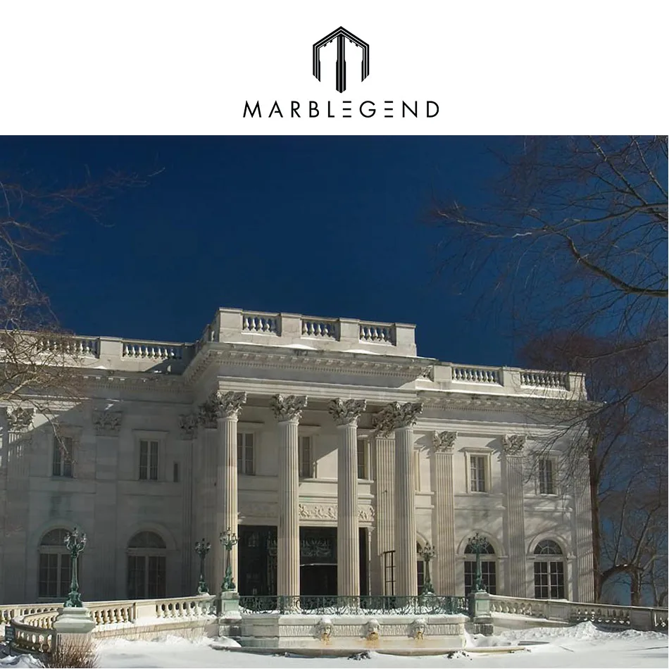 Использование в вилле Римский полый мраморный камень ворота стойка дизайн