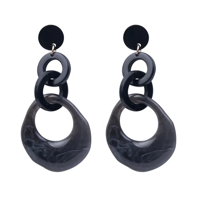 Factory Customized Round Shape Earrings Jewelry Handmade Jadeite Charm Dangle Earrings Jewelry