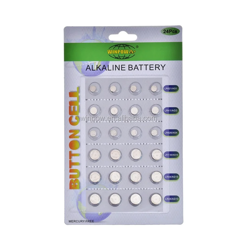 Best Seller high quality 1.5v AG10 AG13 LR44  button cell batteries
