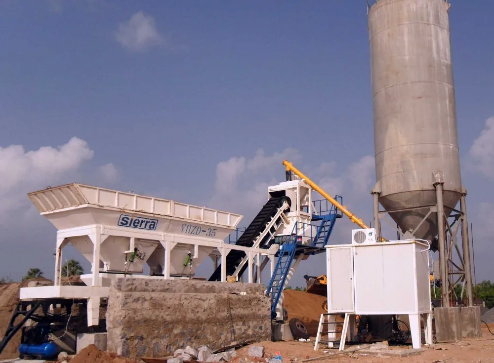 YHZS35 Mobile Concrete Mixing Equipment mobile concrete batch plant