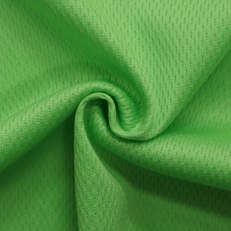 
Quick dry 100% polyester soccer jersey breathable mesh fabric 