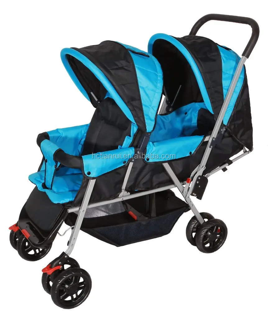 Multifunctional double baby stroller fabric twin baby carriage