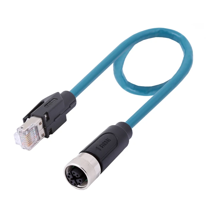 High Quality M12 Ethernet Cable 8 Pin RJ45 Connector