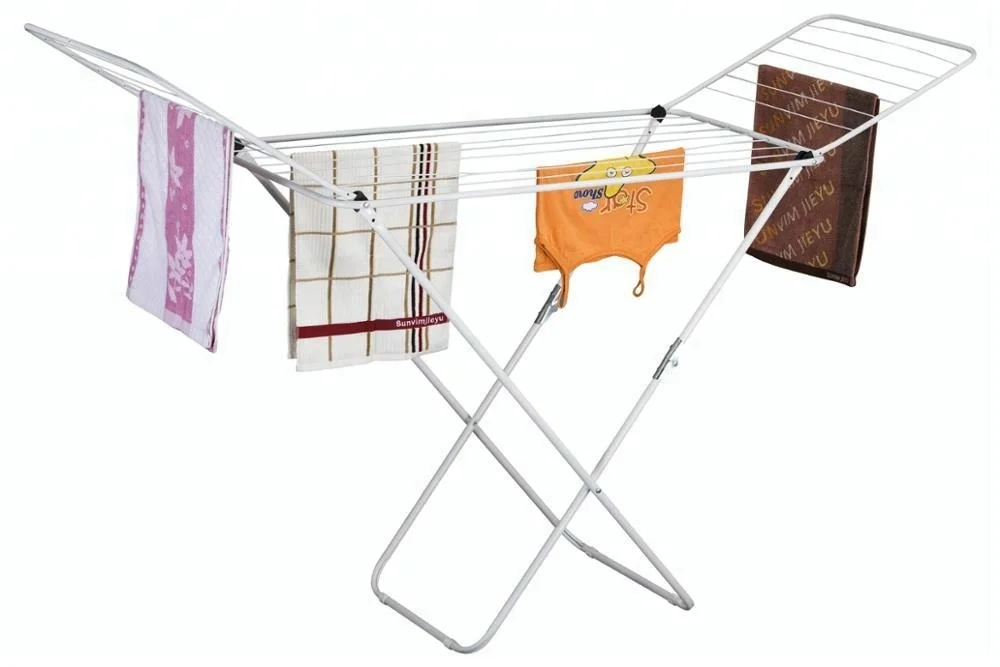 548-18 amazon best selling floor-mounted foldable clothes dryer rack