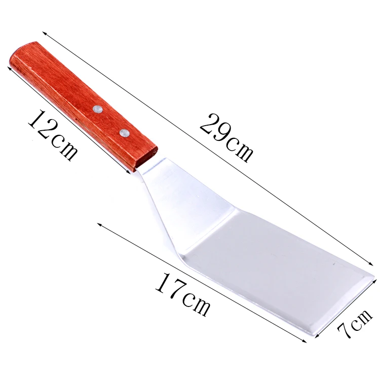 Wooden Handle Metal Blade Cooking Dough Scraper