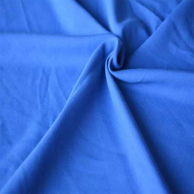 High Quality Bright coloured Singeing  80S/1 Cotton Knitting single jersey fabric muslin for clothing fabric