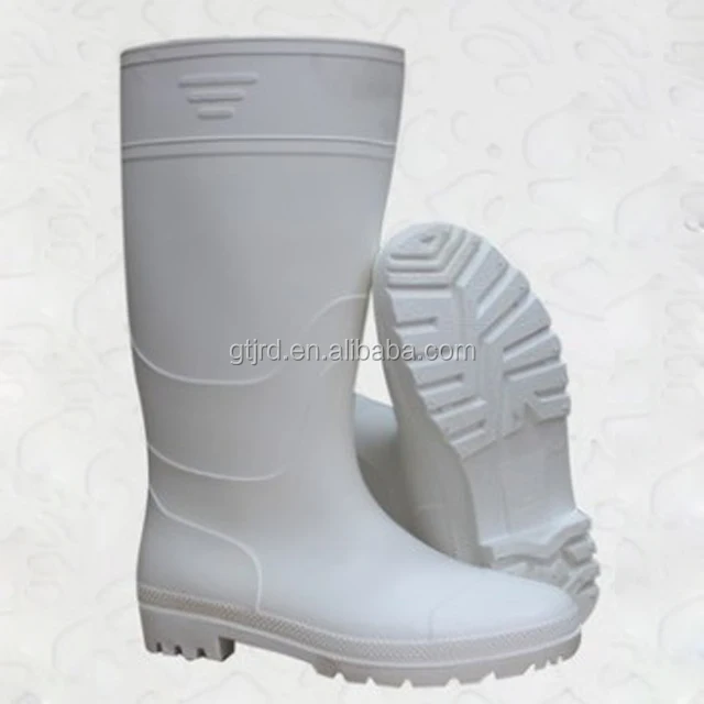 Anti-Corrosion oil resistant food industry white pvc safety rain Boots Industrial work Safety Shoes