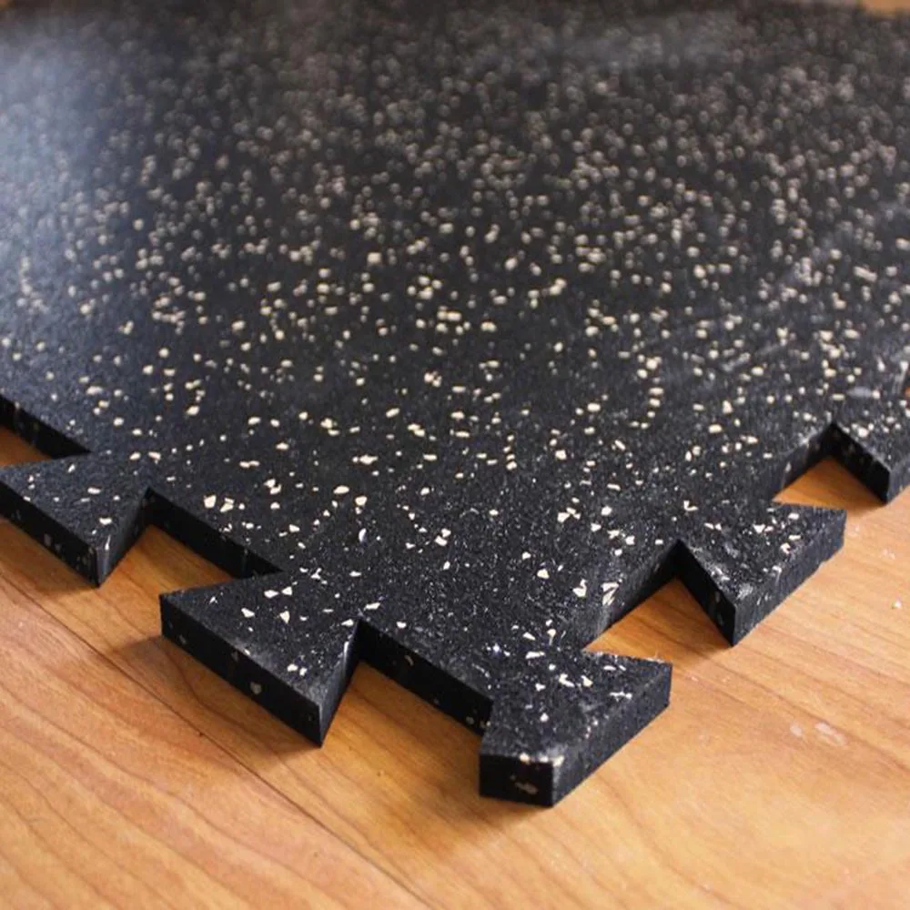
High quality Safe materials Eco-friendly gym interlock rubber tiles rubber flooring wholesale 