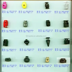 wholesale cord lock stopper elastic ropes cord lock plastic cord rope lock double5mm 7mm  10mm holes stopper