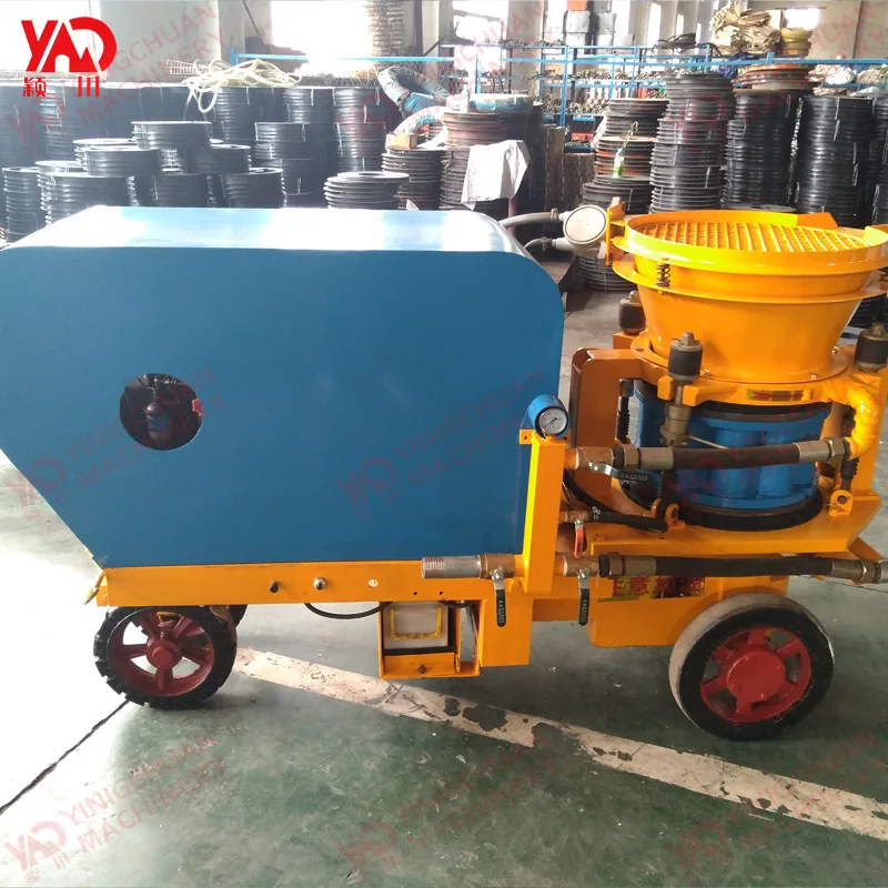 PZ-5 dry mix gunite diesel engine shotcrete machine concrete sprayer
