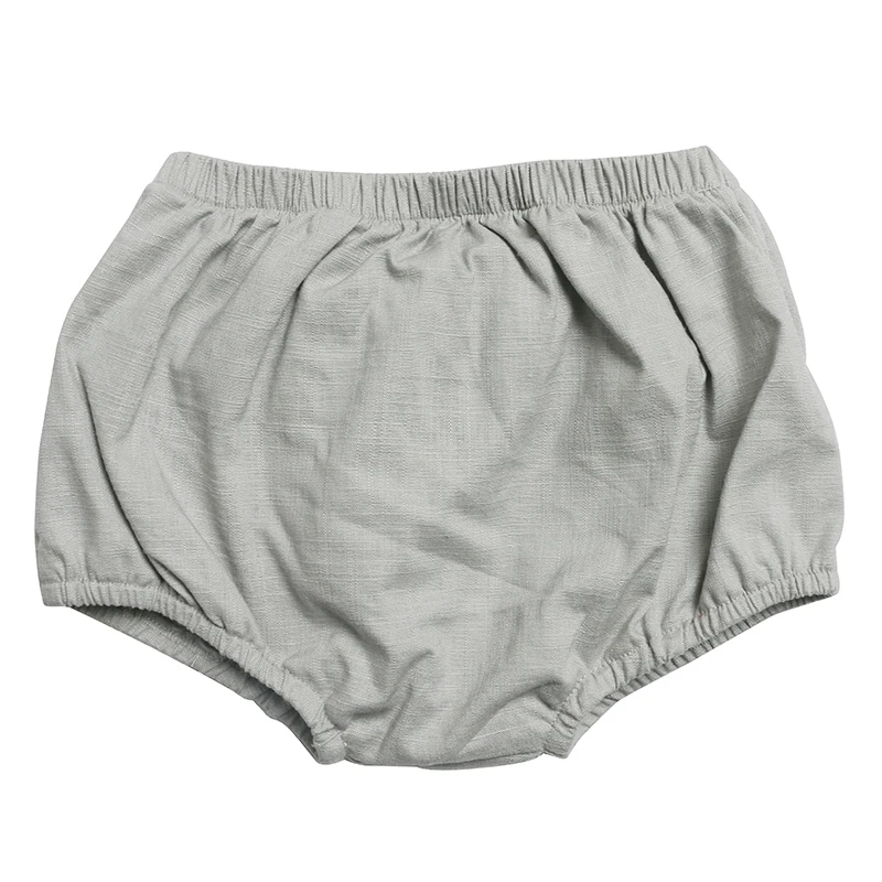 
Wholesale Cute Infant Clothes 2Colors Linen Big Bow Front Girl Summer Shorts 