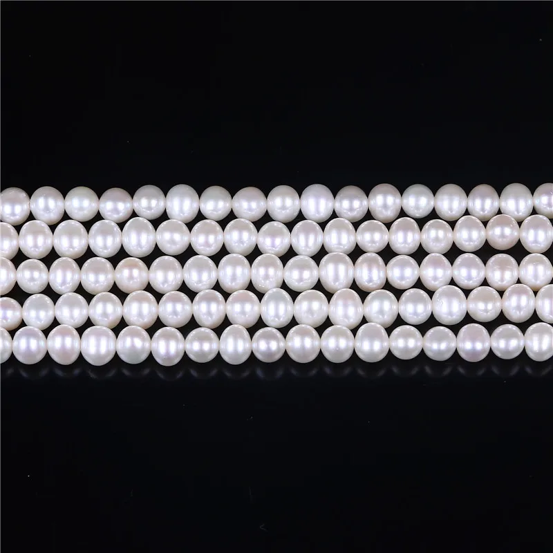 Natural genuine multipurpose  freshwater pearl jewelry AA grade potato shape fresh water pearl strand