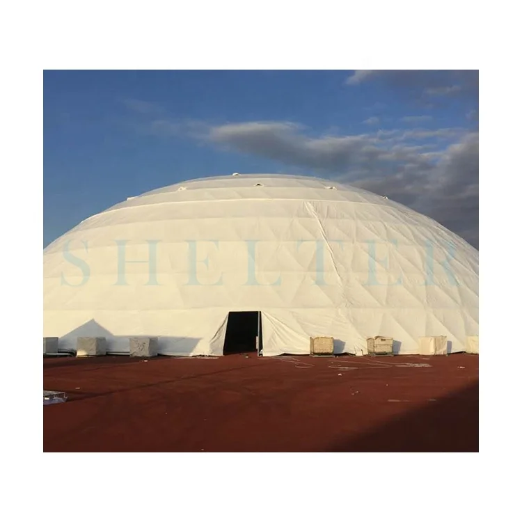 Mega Dome Tent Cheap Price Soundproof Geodesic Event Marquee White 850g/sqm PVC Coated Polyester Fabric Shelter Dome 5 Years