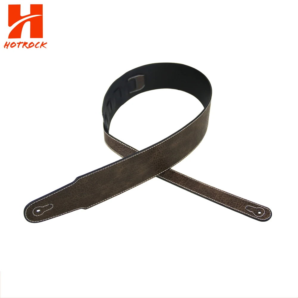 Wholesale Adjustable electric guitar Part Custom 3' brand designer Pu Leather guitar straps