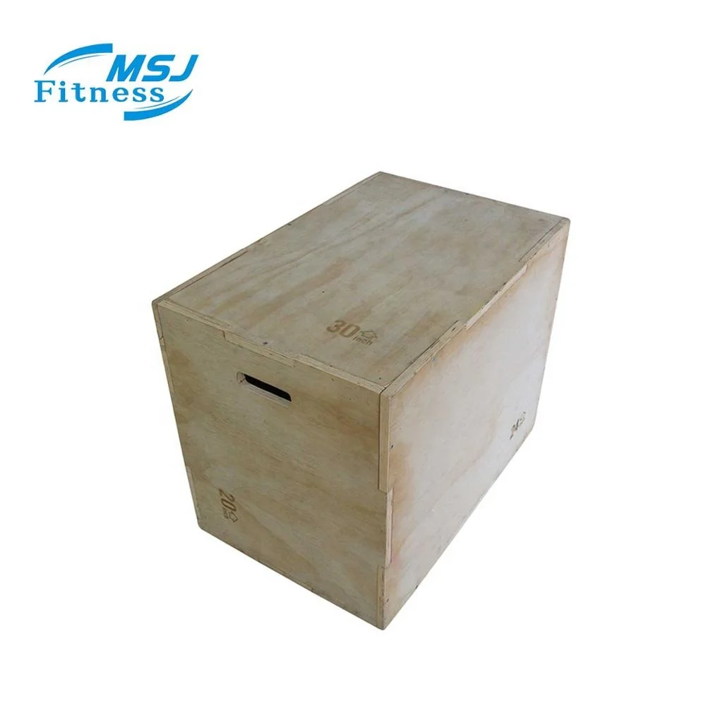 Jump Box 3 in 1 wooden plyometric Plyo Boxes