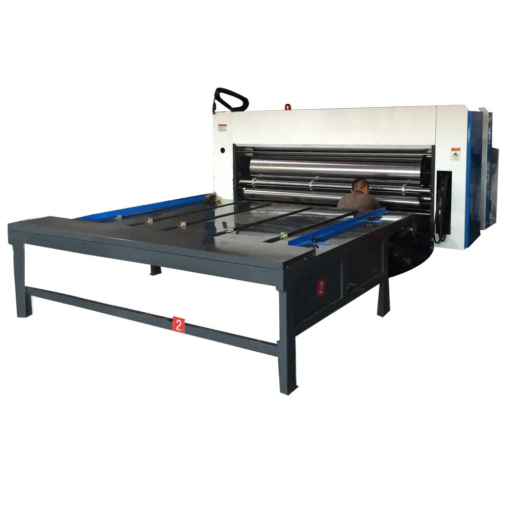 single color small carton box flexo printer slotter die cutting machine