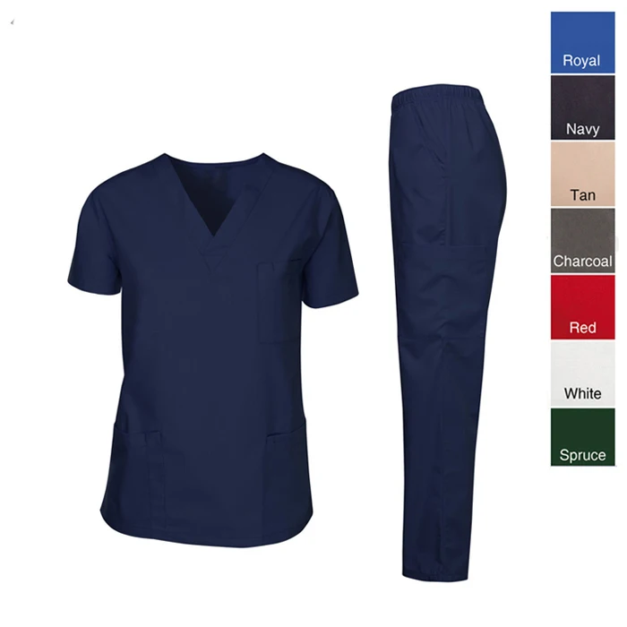 
Designer Custom Fashion Hospital Nurse Uniform Medical Scrubs Wholesale 