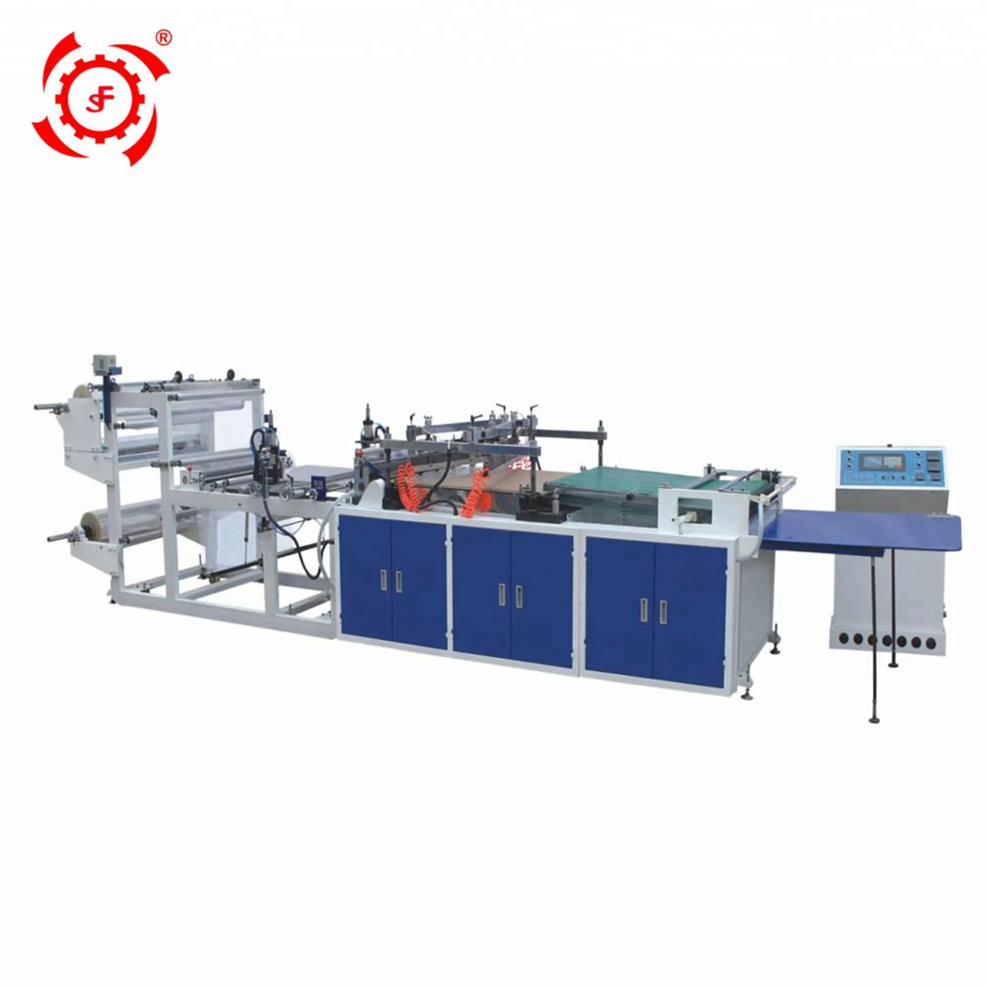 
LIFENG high speed Biodegradable PE fabric ziplock high frequency pvc air bubble film three side seal bag making machine price 