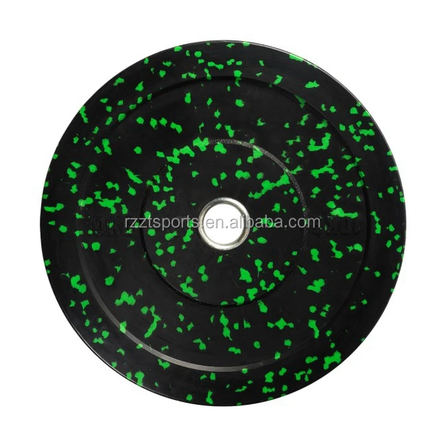 
fitness color fleck hitemp bumper plates 