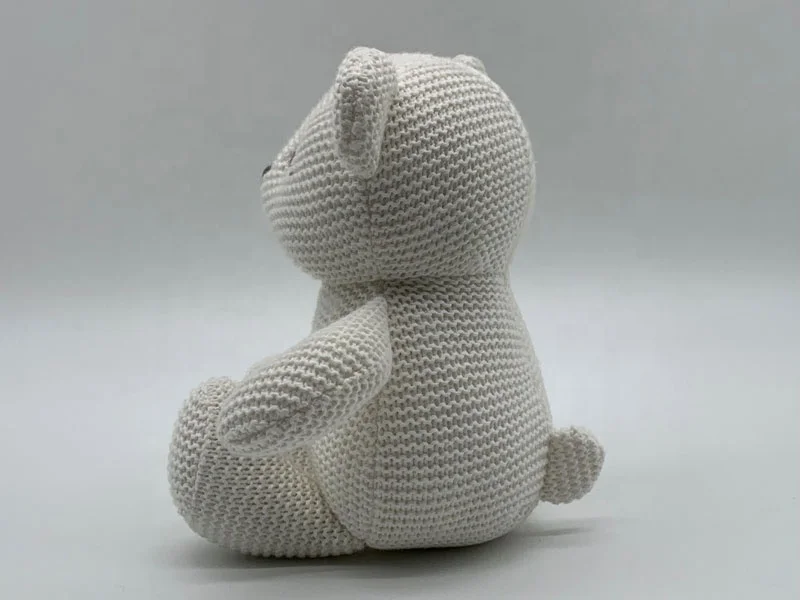 pure organic bear toy organic corn fiber stuffed animal teddy bear baby safty toy