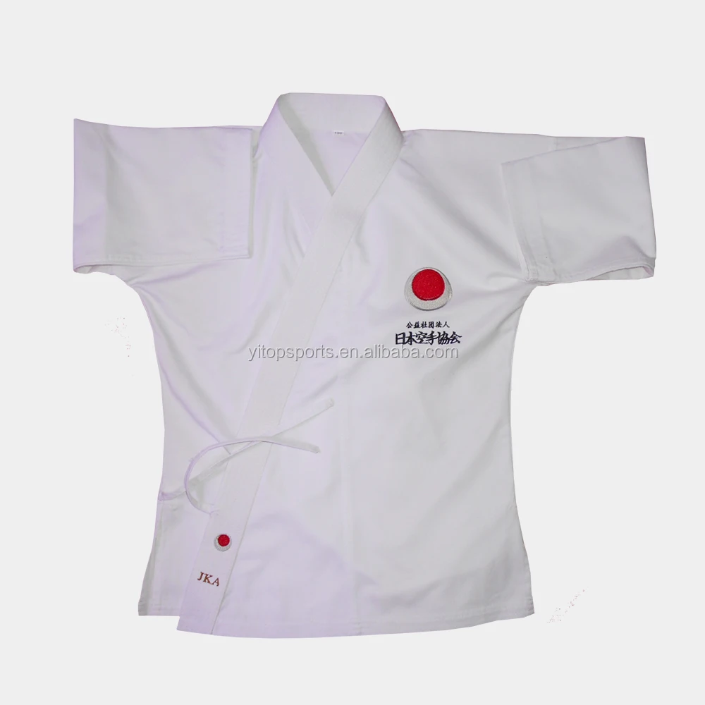 WKF approved high quality white karate suit for training comfortable karate uniform