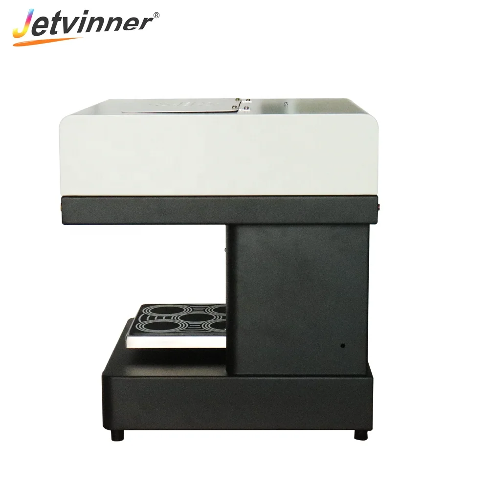 Jetvinner selfie coffee printer high quality 4 cups coffee art 3d food printer with edible ink set
