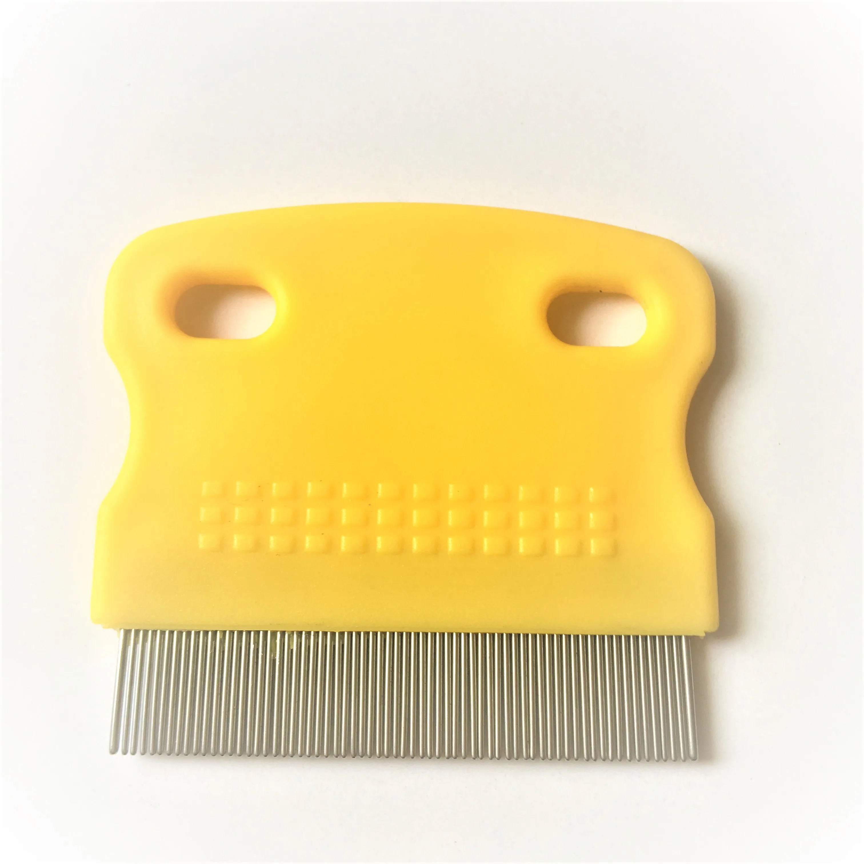 Гребень для чистки кошек и собак, питомцы из нержавеющей стали с короткими иглами для удаления блох