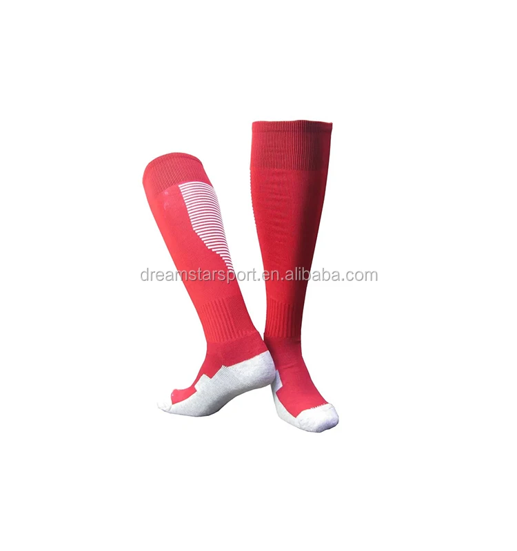 Wholesale Cheap Plain Soccer Socks Custom Breathable Sports Long Football Socks