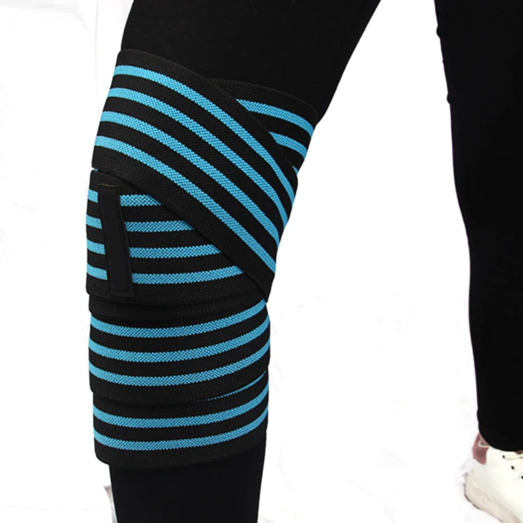 Индивидуальные цвет регулируемый пауэрлифтинг Колено Обертывания