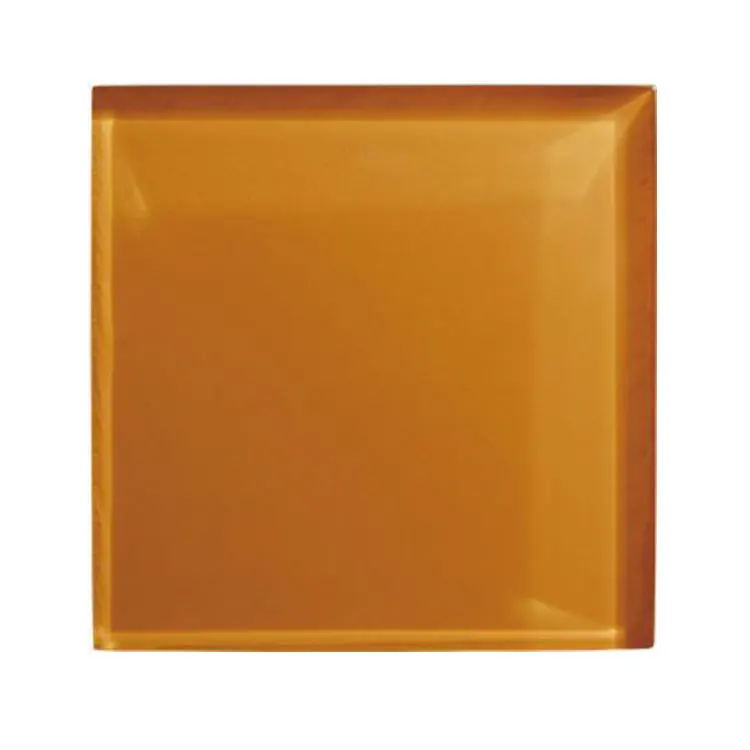 10x10 cm red glitter crystal clear glass mosaic tile for kitchen