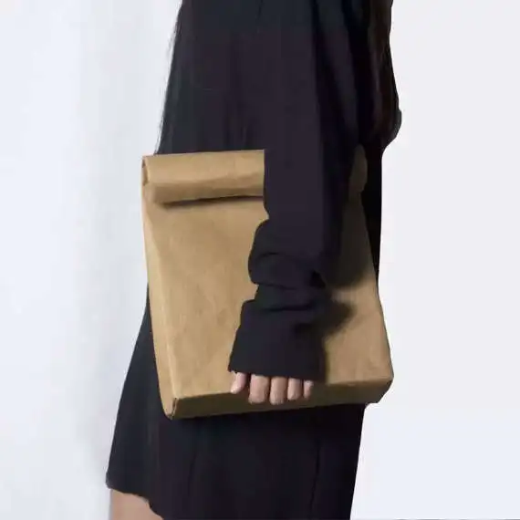 
Экологически чистые бумажные пакеты для обеда на заказ, коричневые пакеты из крафт-бумаги для еды 