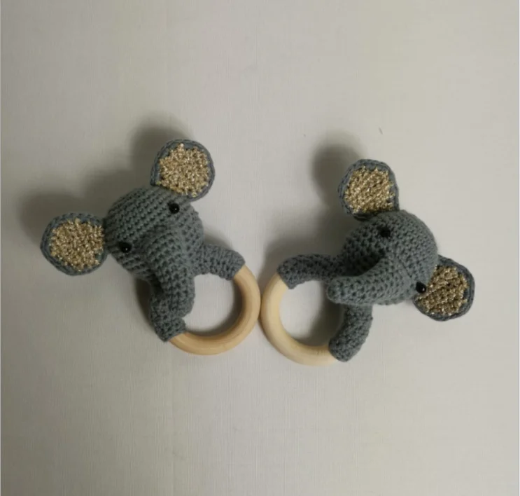 Hot sales unicorn rattle toy for baby pushcart or nursery crochet baby toys