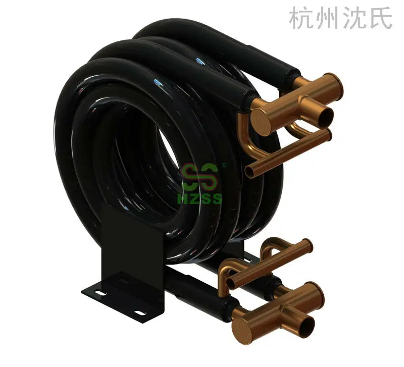 
Double pipe copper Stainless steel Titanium coaxial coil heat pump heat exchanger 