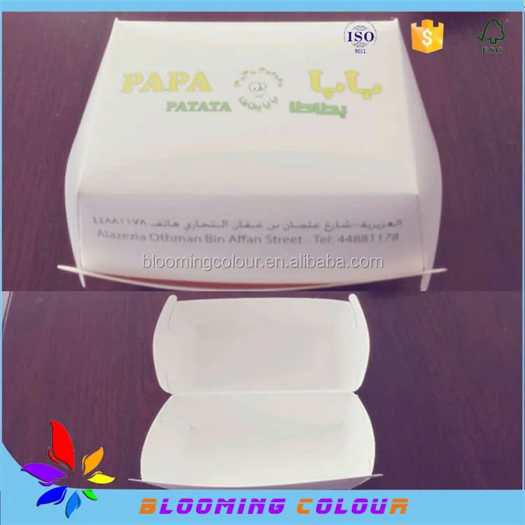 Custom logo printed triangle shape pizza box