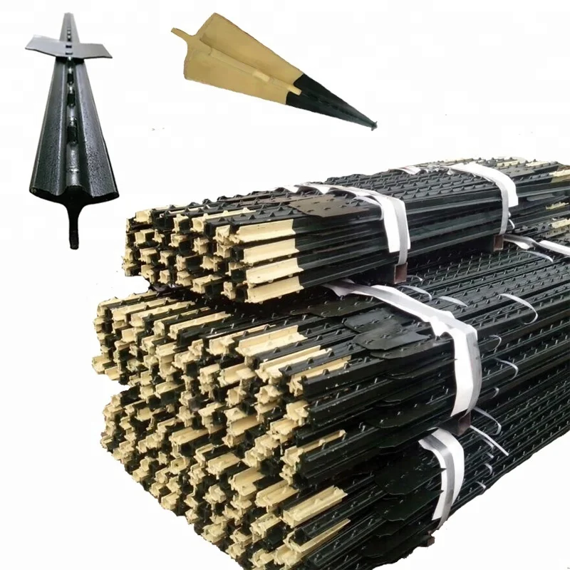 
 Американская ферма, металлический столб забора/Т-столб с шипами  