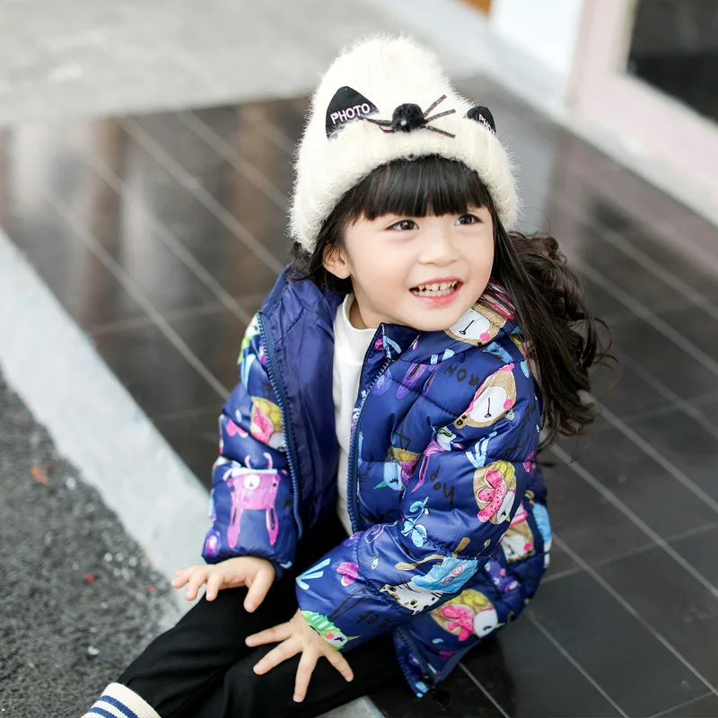 
Unisex Cartoon Winter Baby Outwear Clothes Warm Cotton Down Coat Hoodies Jacket 