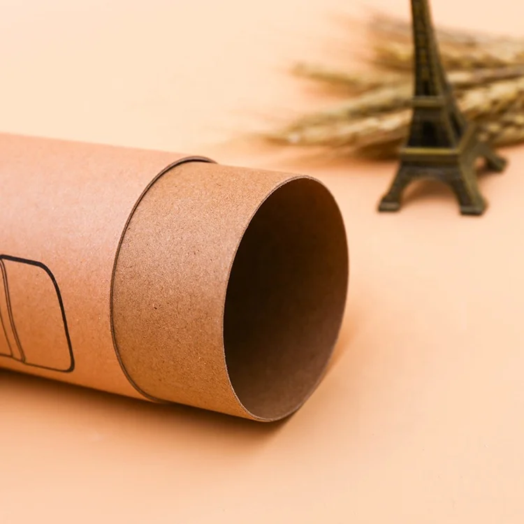 Luxury Printing Kraft Round Cardboard Tube For Bottles Packaging Cosmetic Kraft Paper Tubes