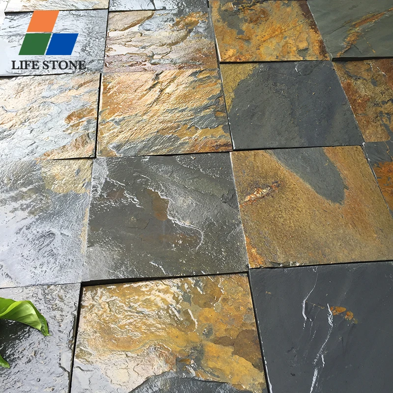 Hot Sale Rusty natural slate flooring tiles culture stone