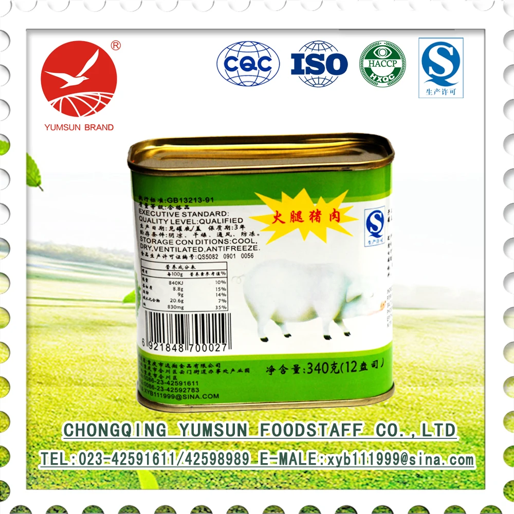 
fast pork luncheon meat food 