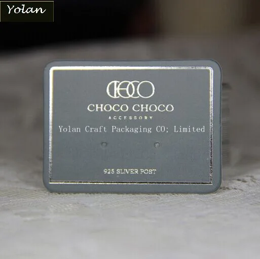 
SILVER STAMPING Custom Printed Earring Cards/Brand Logo custom printed necklace earring cards 