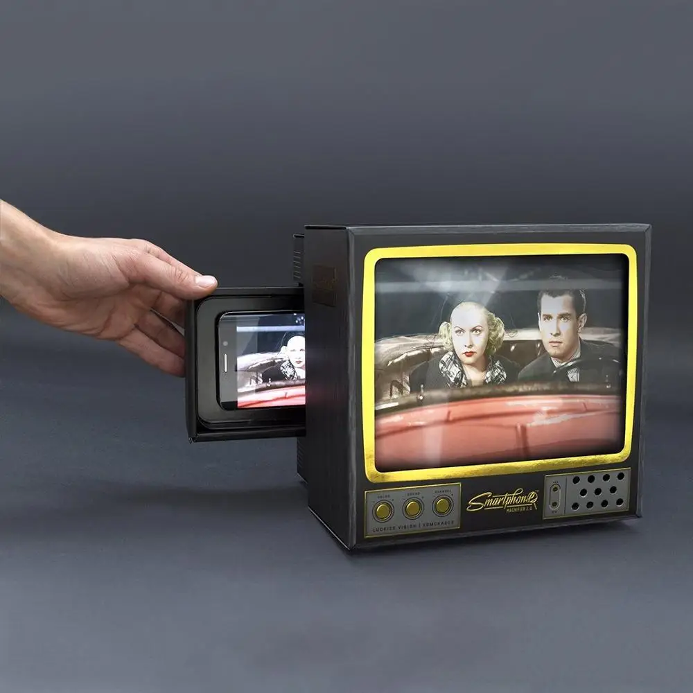 Portable Vintage Digital TV Mobile Phone Screen Magnifier Foldable Stand For Cell Phones