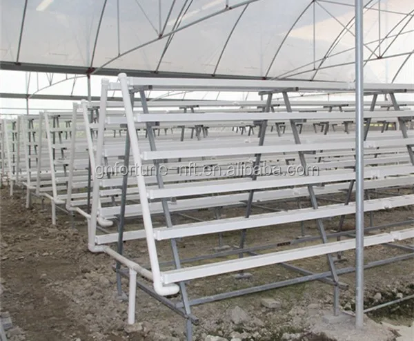 
PVC Hydroponics square tube Industrial Hydroponic greenhouse System 