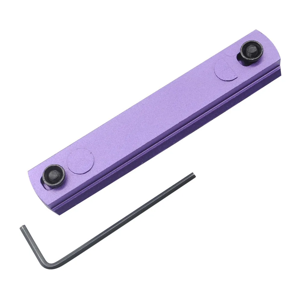 
9 slots 3.83' Purple CNC Aluminum picatinny Rail for AR15 KeyMod Handguard rail ar-15 System 