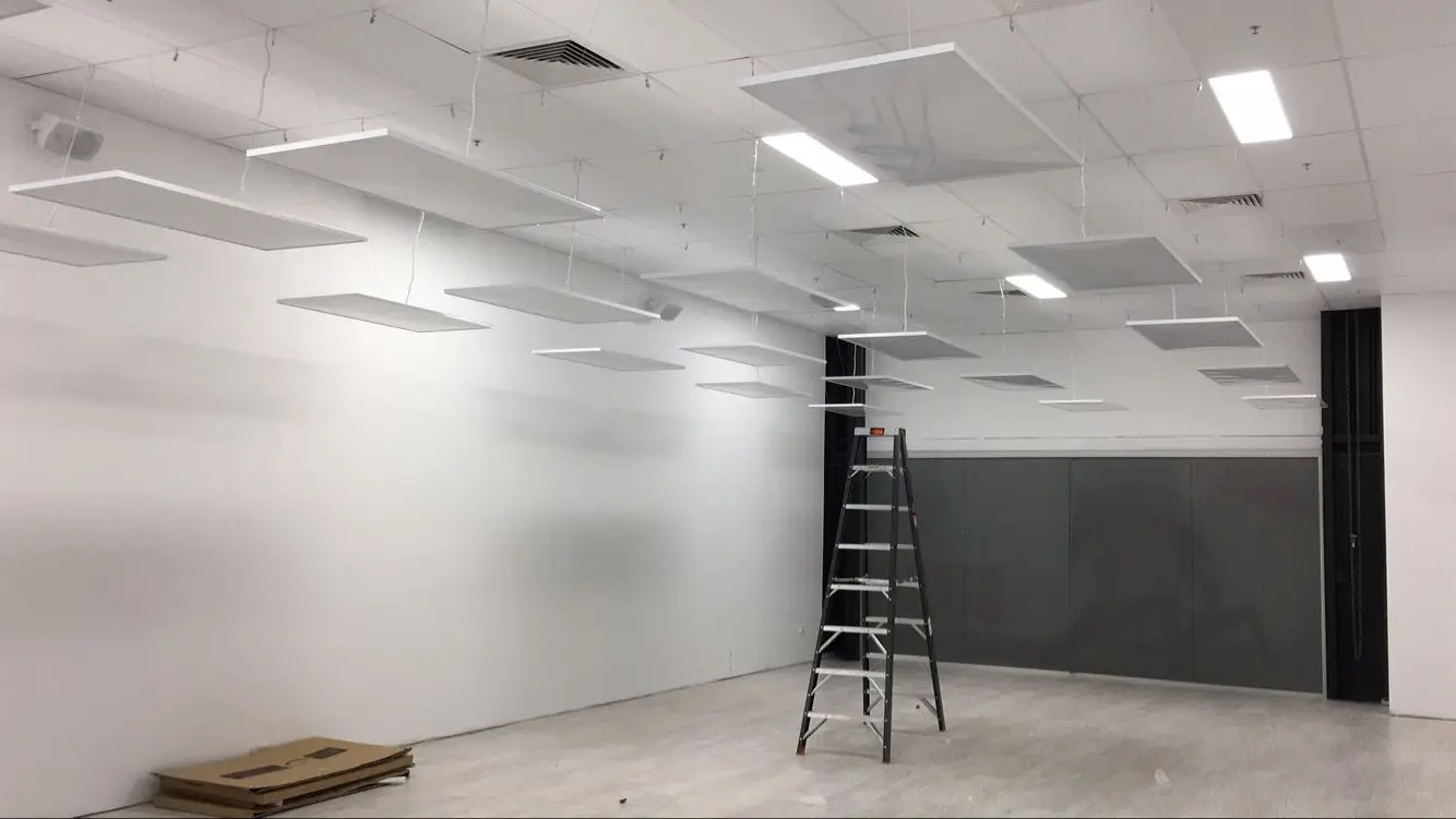 Ceiling/Wall Mounted Hot Sale Electric Far Infrared Heating Panel Carbon Crystal Panel Heater for Yoga Studio