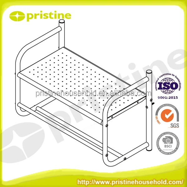 Quality OEM shelf Organizer Taiwan home storage Furniture Manufacturer household Wall Mount metal bathroom shampoo bath rack