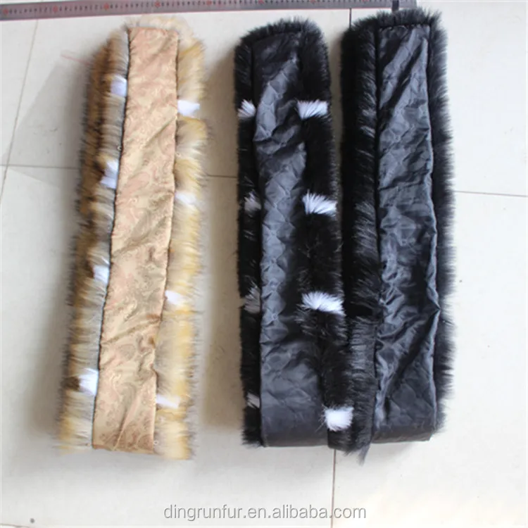 
Artificial imitated Fur Faux Fur Collar Fake Fur Trims For Hood 