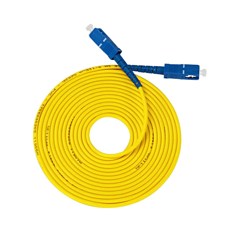 10Pcs/Lot 3m SC to SC Fiber Patch Cord Jumper Cable SM Simplex Single Mode Optic for Network SC/PC fiber optic patch cable