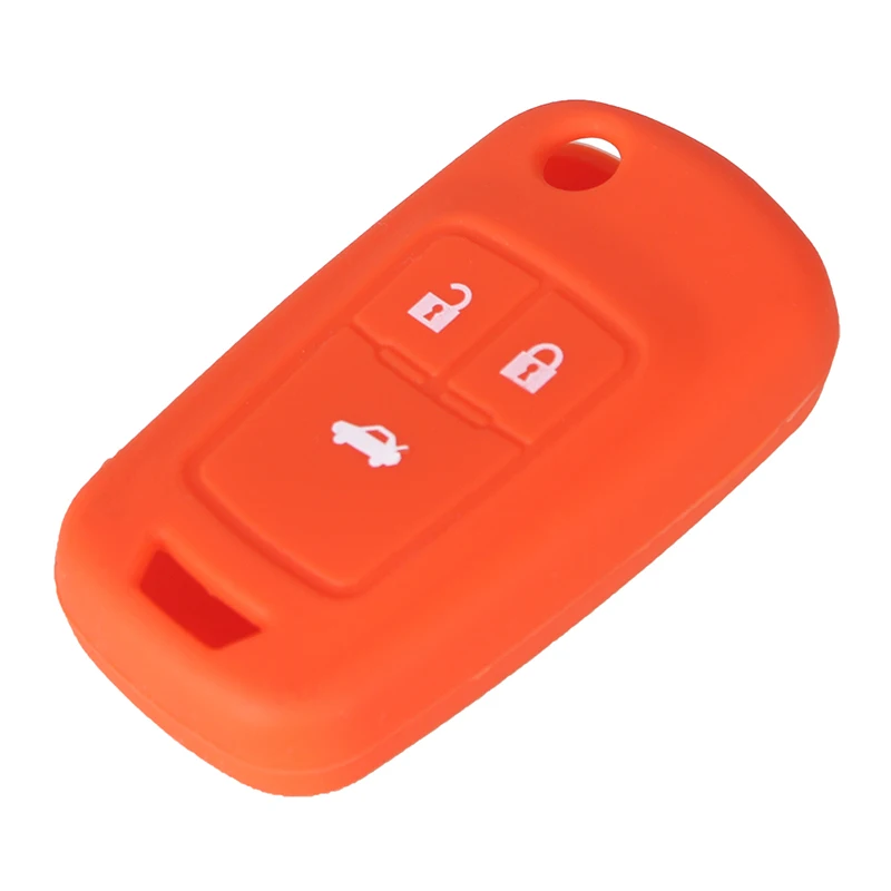 KEYYOU Silicone Car Key Cover 3 Button for Chevrolet Cruze 2009-2014 Sedan Hatchback Accessories Car Key Cover Case